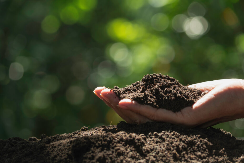 Picking up high-quality compost